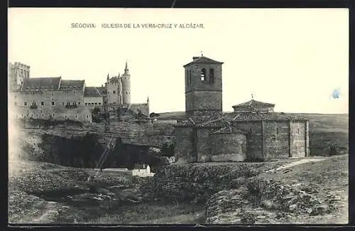 AK Segovia, Iglesia de la Vera-Cruz y Alcazar
