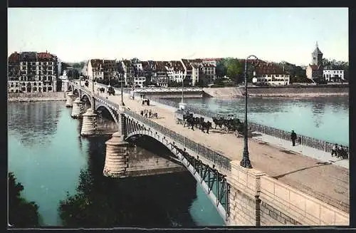 AK Basel, Johanniterbrücke mit Grossbasel