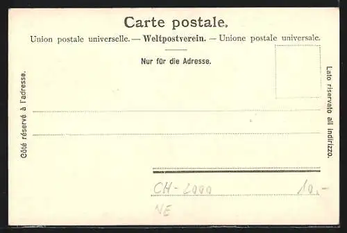 AK Neuchatel, l`Ecluse et le Chateau