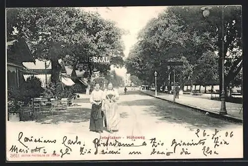 AK Interlaken, Höheweg mit Kursaal