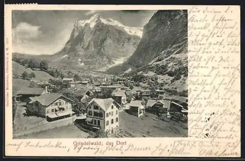 AK Grindelwald, Ortsansicht, das Dorf