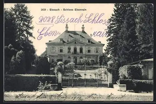 AK Sissach, Totalansicht des Schloss Ebenrain