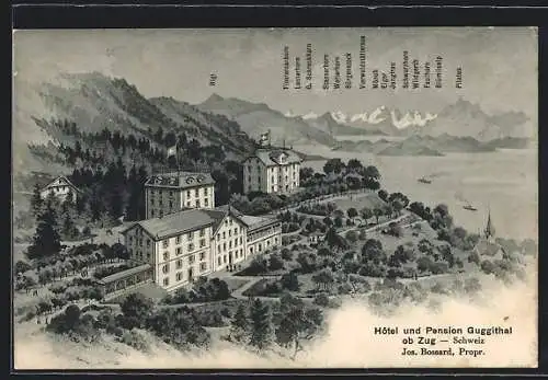 AK Zug, Hotel und Pension Guggithal Bes. Jos. Bossard