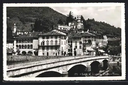 AK Ponte-Tresa /Lago di Lugano, Blick über die Brücke