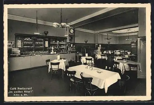 AK Köln a. Rh., Café Restaurant Im weissen Röss`l, Stollwerkhalle