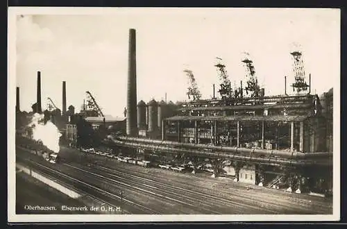 AK Oberhausen / Rhld., Eisenwerk der G.H.H