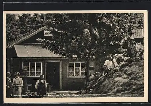 AK Osser, Gasthof zur Rast, Bes. Gg. Vogl