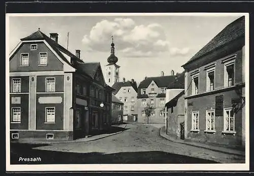 AK Pressath, Strassenpartie im Sonnenschein