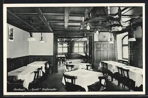 AK Grafenwöhr, Gasthaus Specht, Innenansicht
