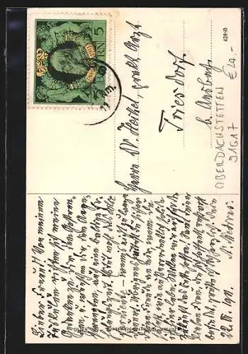 AK Oberdachstetten, Waldheim, Blockhütte