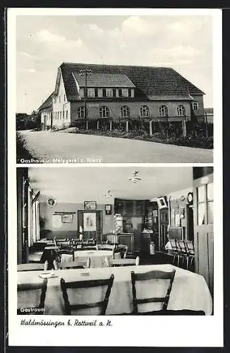 AK Waldmössingen, Gasthaus und Metzgerei z. Kreuz