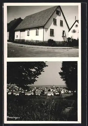 AK Trossingen, Strassenpartie mit Wohnhäusern, Ortsansicht