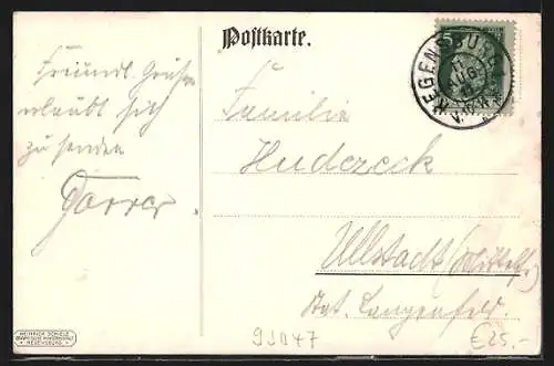 Künstler-AK Regensburg, 18. Hauptversammlung des Bayer. Lehrervereins 1911