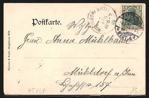 AK Essen, Limbeckerplatz mit Fassaden