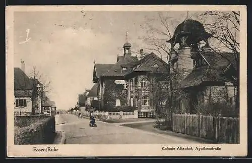 AK Essen /Ruhr, Kolonie Altenhof, Agathenstrasse