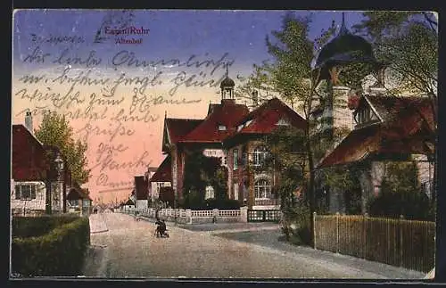 AK Essen, Kolonie Altenhof, Kinder auf der Strasse in der Kolonie