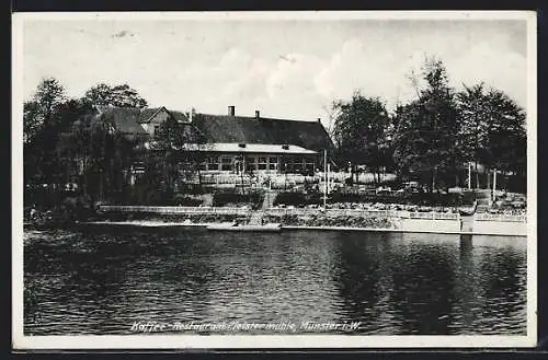 AK Münster i. W., Café-Restaurant Pleistermühle