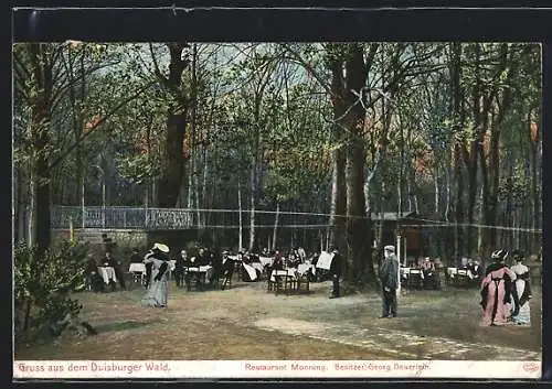 AK Duisburg, Restaurant Monning im Duisburger Wald