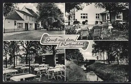 AK Dinslaken-Hiesfeld, Rotbachtal, Restaurant Waldesruh, Ausflugslokal