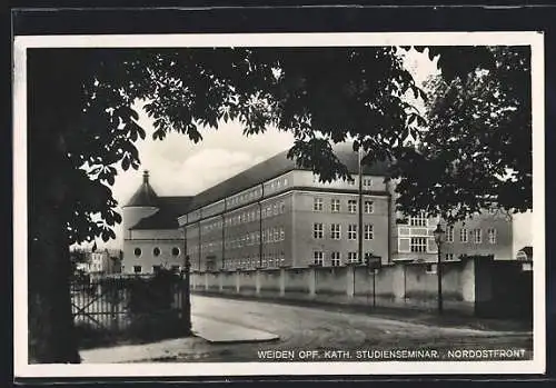 AK Weiden /Opf., Nordostfront des Kath. Studienseminars