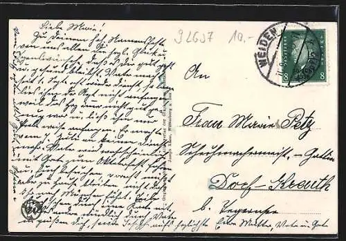 AK Weiden /Opf., Nordostfront des Kath. Studienseminars