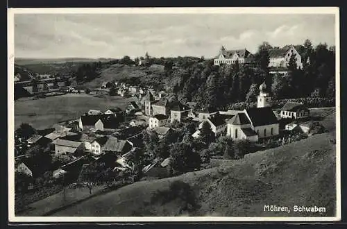 AK Möhren /Schwaben, Ortsansicht aus der Vogelschau