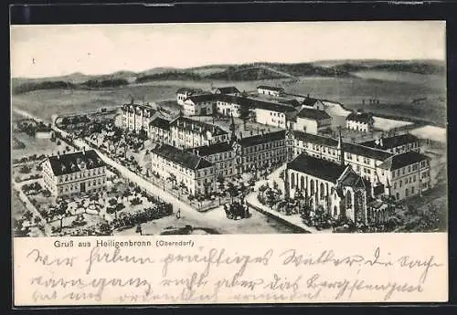 AK Heiligenbronn /Oberndorf, Teilansicht aus der Vogelschau