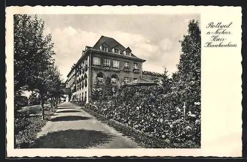 AK Rottweil a. Neckar, Kreis-Krankenhaus im Sonnenschein