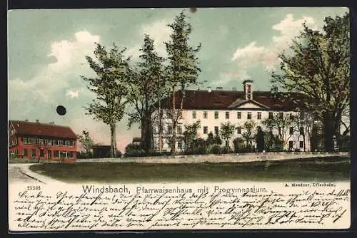 AK Windsbach, Pfarrwaisenhaus mit Progymnasium