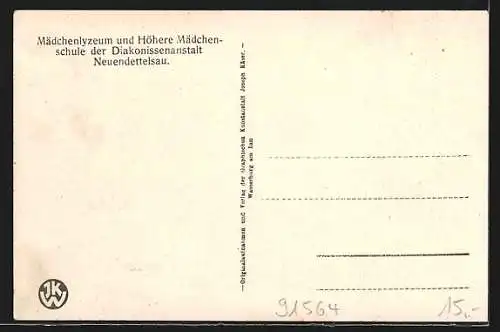 AK Neuendettelsau, Mädchenlyzeum und Höhere Mädchenschule der Diakonissenanstalt, Beim Kirchgang