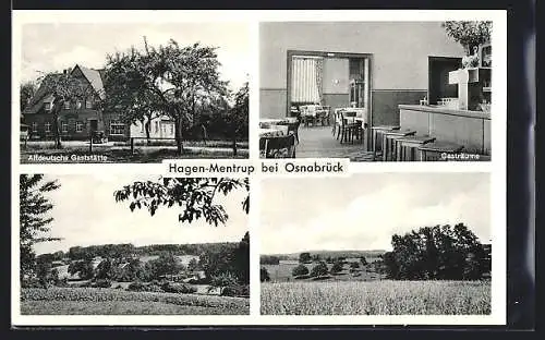 AK Hagen-Mentrup bei Osnabrück, Altdeutsche Gaststätte, Bes. Paul Buller