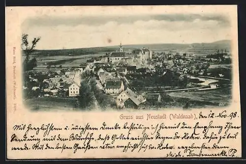 AK Neustadt /Waldnaab, Ortsansicht aus der Vogelschau