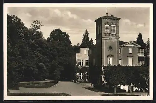 AK Gailingen, Blick auf das Sanatorium Schloss Rheinburg