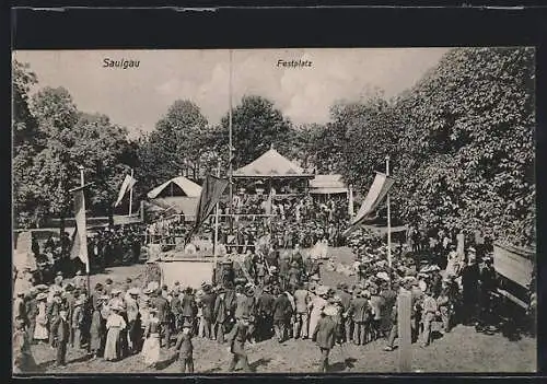 AK Saulgau, Volksfest, Festplatz