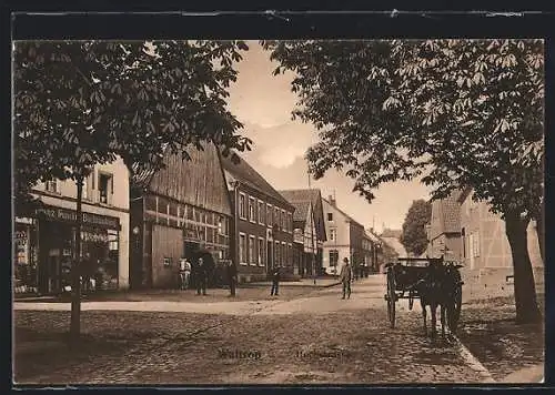 AK Waltrop, Hochstrasse mit Buchhandlung