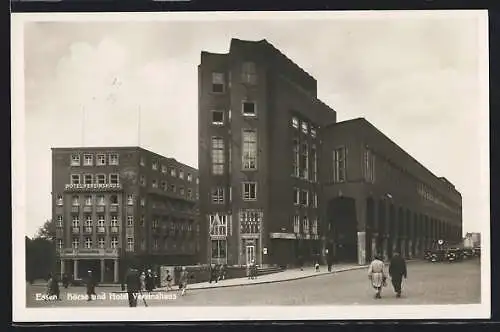 AK Essen, Börse und Hotel Vereinshaus