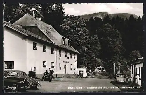 AK Zwiesel /Bayer. Wald, Zwieseler Waldhaus mit Gr. Falkenstein