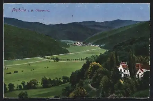 AK Freiburg i. B., Blick auf das Günterstal