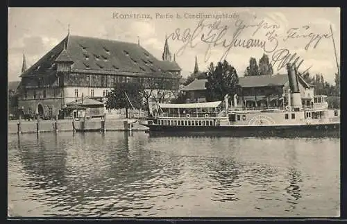 AK Konstanz, Partie b. Conciliumsgebäude