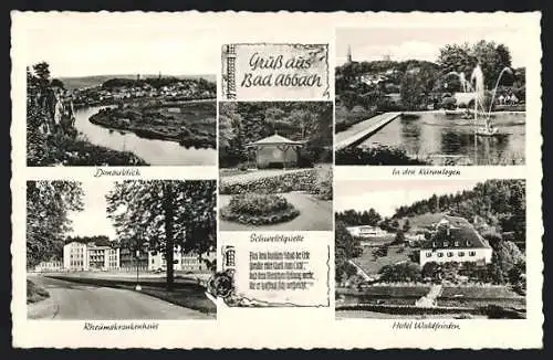 AK Bad Abbach, Hotel Waldfrieden, Rheumakrankenhaus, Schwefelquelle