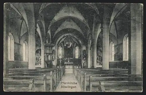 AK Büsslingen, Innenansicht der Pfarrkirche
