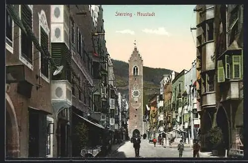 AK Sterzing-Neustadt, Strassenpartie im Ort