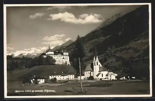 AK Racines, Mareta presso Vipiteno, Panorama mit Kirche