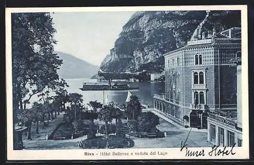 AK Riva, Hotel Bellevue e veduta del Lago
