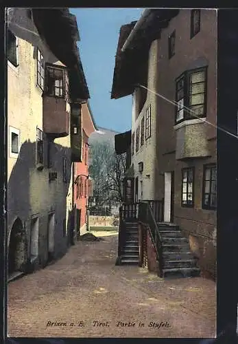 AK Brixen a. E., Strassenpartie in Stufels