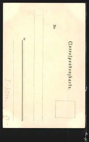 Lithographie Brixen, Partie am Eisack-Steig mit Blick zur Kirche