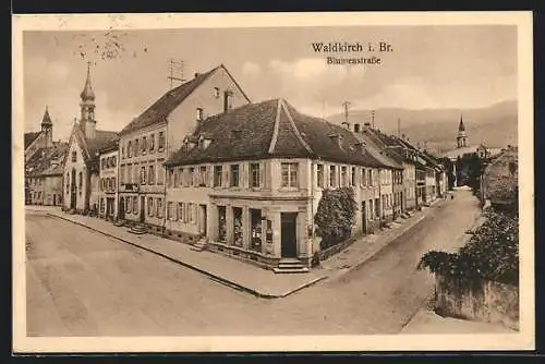 AK Waldkirch i. Br., Partie an der Blumenstrasse