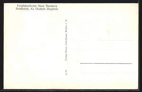 AK Sandbrink /Kr. Diepholz, Fernfahrerheim Hans Thomsen