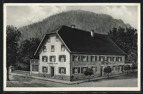 Künstler-AK sign. Hans Pernat: Schönau /Schwarzwald, Gasthaus zur Krone