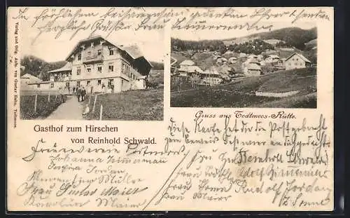 AK Todtmoos-Rütte, Gasthof zum Hirschen, Teilansicht